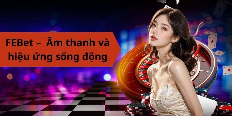 FEBet có âm thanh và hiệu ứng sống động